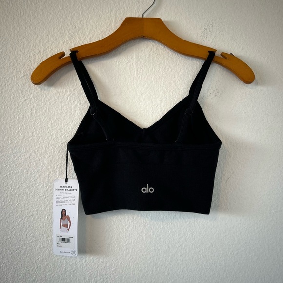 Alo Yoga Seamless Delight Bralette Black Size XS - Picture 6 of 7